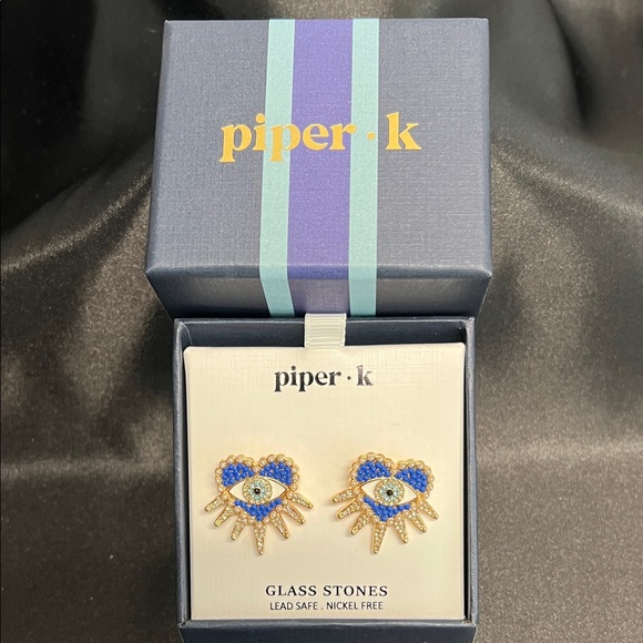 Piper K | Evil Eye Beaded Earrings - Picture 1 of 8